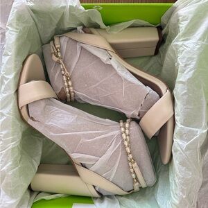 Elegant Cream Women's Heels